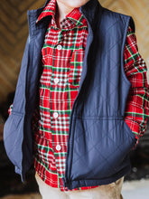Quilted Vest - Navy